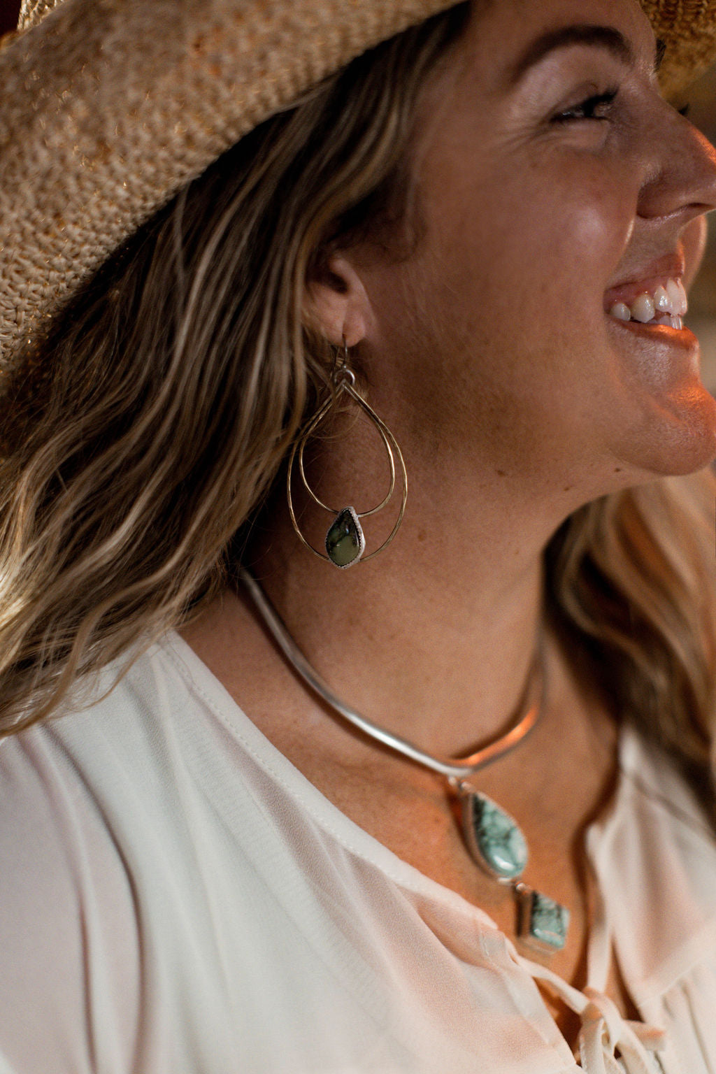 Dust and Denim Earrings