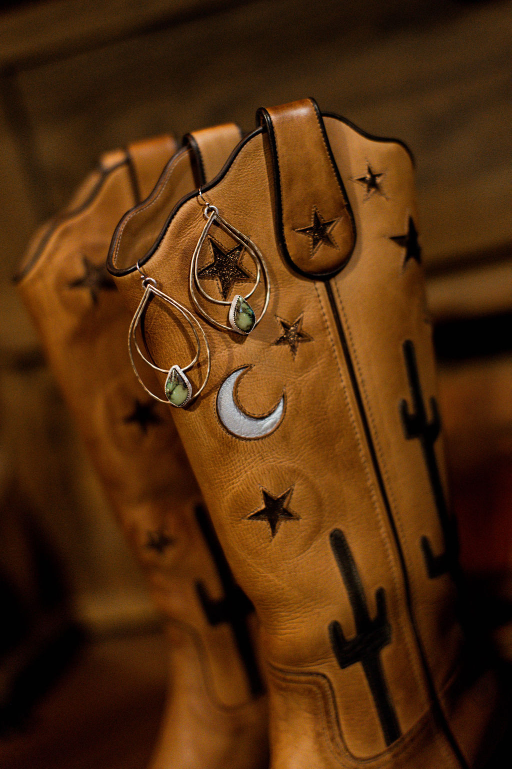 Dust and Denim Earrings