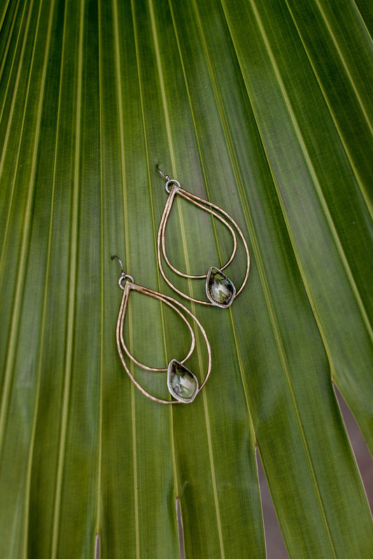 Dust and Denim Earrings