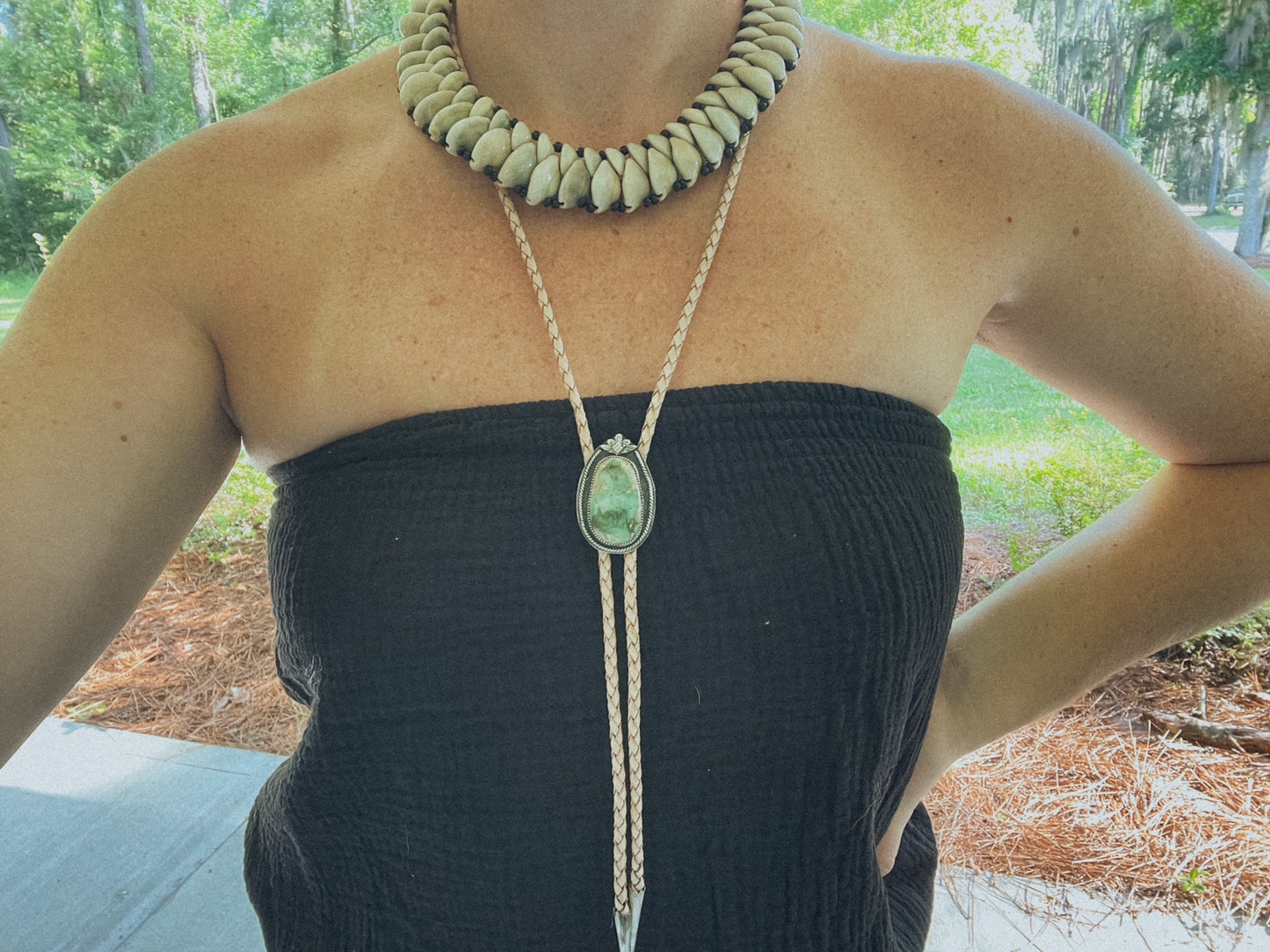 Whiskey and Waves Bolo Tie